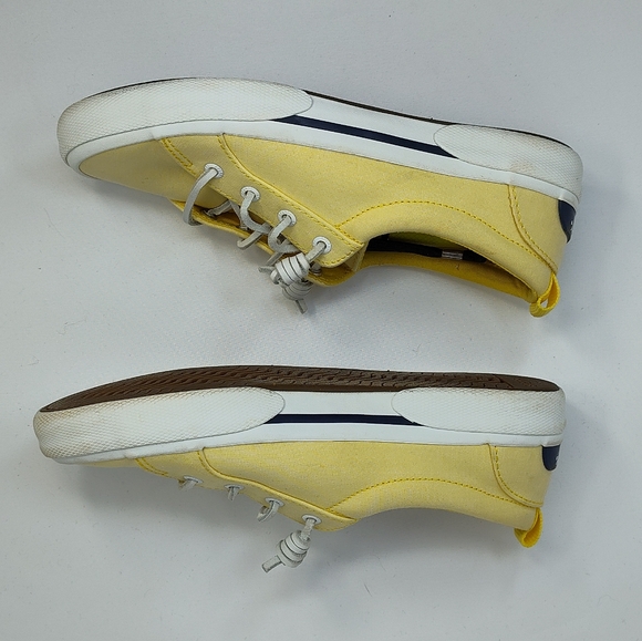 Sperry Women's Crest Vibe Bright Yellow Canvas Sneakers Size 6.5 - Picture 5 of 9